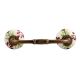 Green Leaf Ceramic Bridge Handle